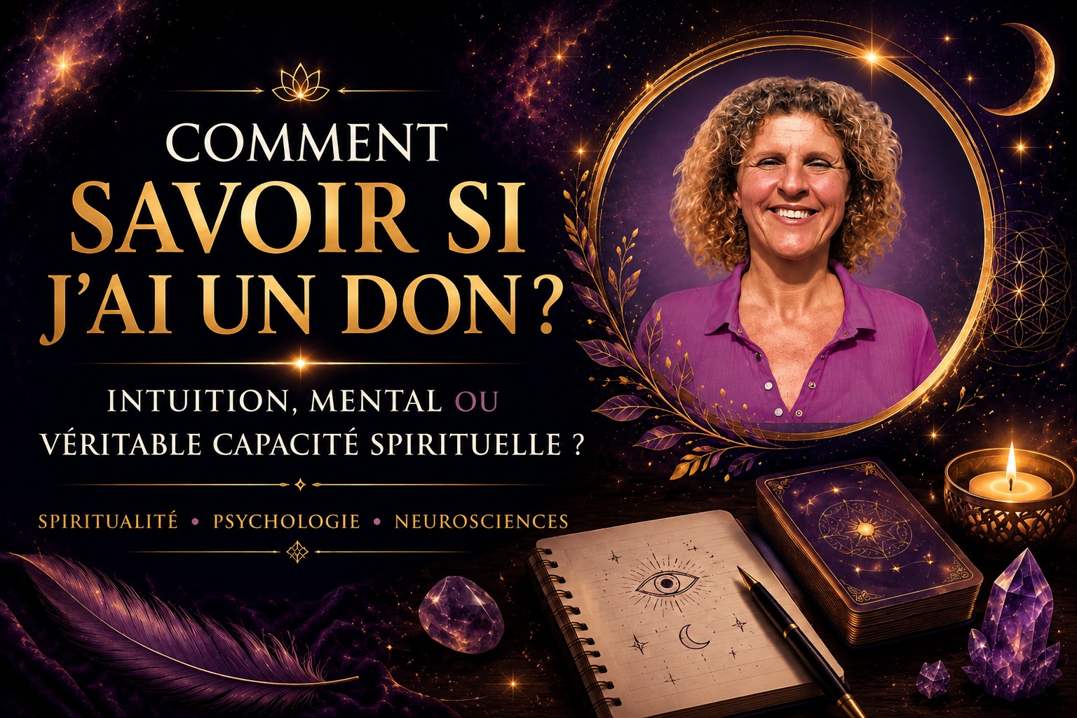 bannière de l'article comment savoir si j'ai un don? Avec la photo de Sarahel Angel intégrée
